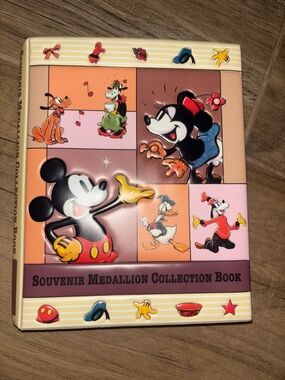 Tokyo Disney Resort Cartoon Souvenir Medallion Collection Book